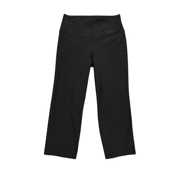 Nike Leggings Womens XS Extra Small Black Legend Dri Fit Capri High Rise Workout - Picture 1 of 10
